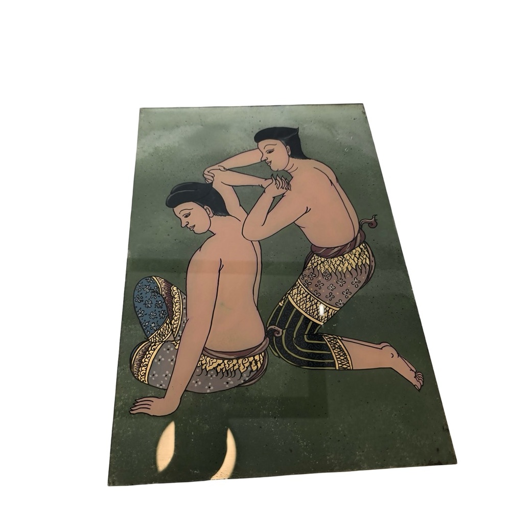 Set of 3 Thai Traditional Massage Art Prints Framed Asian‎ Wall Decor - Picture 6 of 7